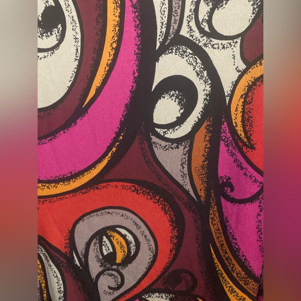 Madison Colorful Swirl Long Sleeve Dress - Picture 4 of 4